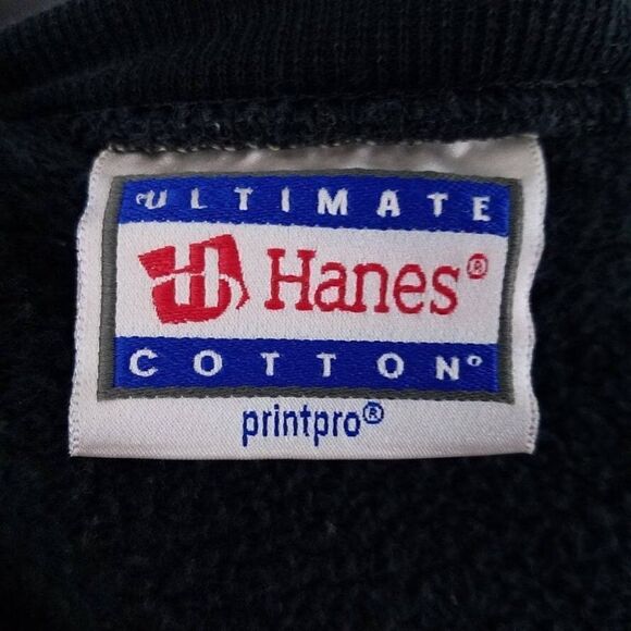 Bald Eagle American Flag Sweatshirt Vintage 90s Leeper Manufacturing Milling - Picture 4 of 6